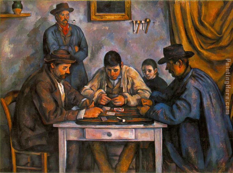 Card Players painting - Paul Cezanne Card Players art painting